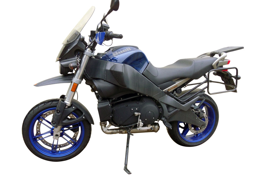 Pot echappement compatible avec Buell UlySseses Xb 12 X 2003-2007, Powercone Evo, Échappement légal, homologué,silencieux avec db killer amovible et tuyau de liaison spécifique 