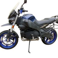 Pot echappement compatible avec Buell UlySseses Xb 12 X 2003-2007, Powercone Evo, Échappement légal, homologué,silencieux avec db killer amovible et tuyau de liaison spécifique 