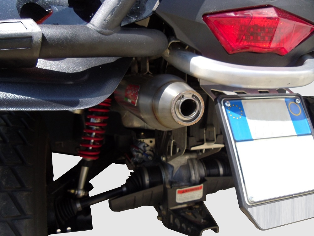 Pot echappement compatible avec Can Am Outlander 850 2016-2023, Deeptone Atv, Échappement légal, homologué,silencieux avec db killer amovible et tuyau de liaison spécifique 