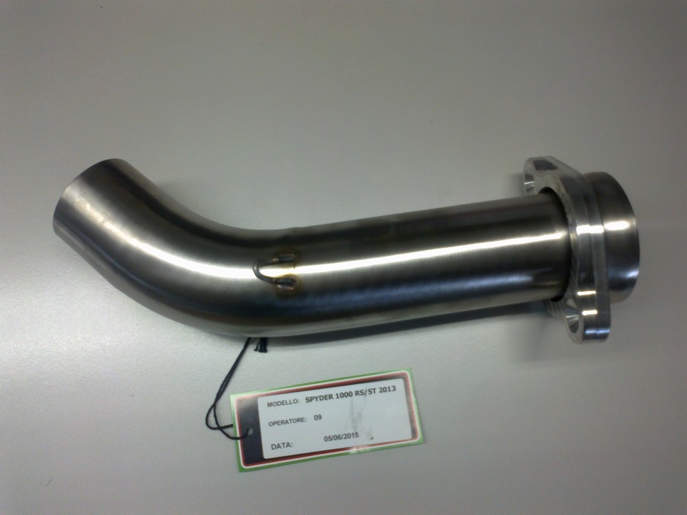 Pot echappement compatible avec Can Am Spyder 1000 Rs -RSs 2013-2016, Albus Ceramic, Échappement légal, homologué,silencieux avec db killer amovible et tuyau de liaison spécifique 
