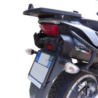 Pot echappement compatible avec Aprilia Etv Caponord 1000 Rally 2001-2007, Furore Nero, Paire de pot d'échappement homologuées, livrées avec db killer amovible et raccords spécifiques 