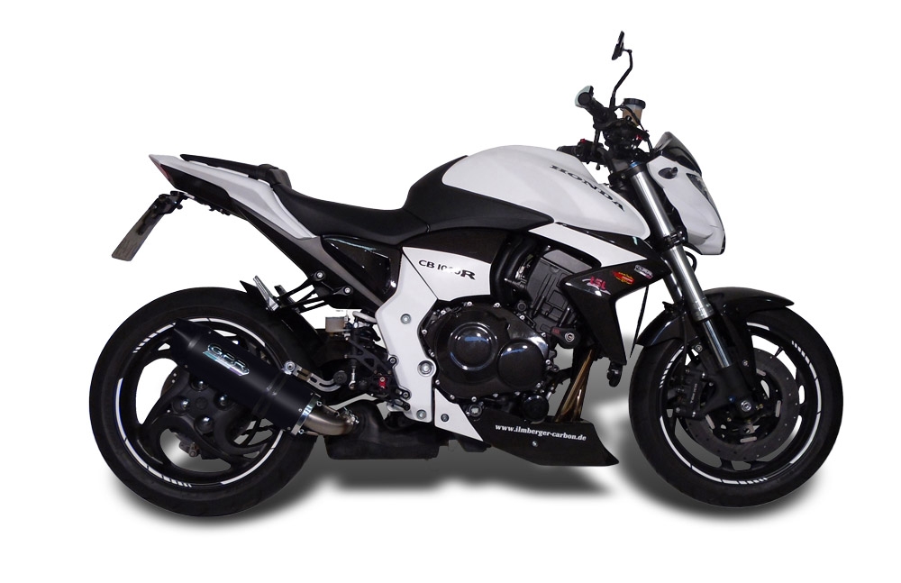 Pot echappement compatible avec Honda Cb 1000 R 2008-2014, Furore Nero, Échappement légal, homologué,silencieux avec db killer amovible et tuyau de liaison spécifique 
