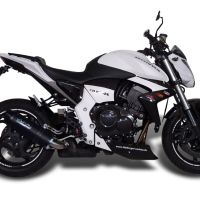 Pot echappement compatible avec Honda Cb 1000 R 2008-2014, Furore Nero, Échappement légal, homologué,silencieux avec db killer amovible et tuyau de liaison spécifique 