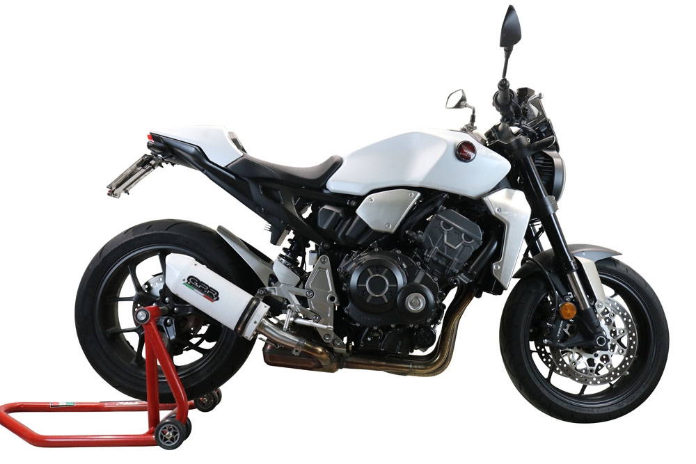 Pot echappement compatible avec Honda Cb 1000 R 2021-2024, Albus Evo4, Échappement légal, homologué,silencieux avec db killer amovible et tuyau de liaison spécifique 