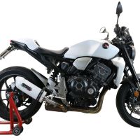 Pot echappement compatible avec Honda Cb 1000 R 2021-2024, Albus Evo4, Échappement légal, homologué,silencieux avec db killer amovible et tuyau de liaison spécifique 