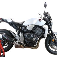 Pot echappement compatible avec Honda Cb 1000 R 2021-2024, Furore Evo4 Nero, Échappement légal, homologué,silencieux avec db killer amovible et tuyau de liaison spécifique 