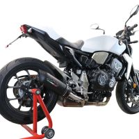 Pot echappement compatible avec Honda Cb 1000 R 2021-2024, Furore Evo4 Nero, Échappement légal, homologué,silencieux avec db killer amovible et tuyau de liaison spécifique 