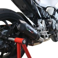 Pot echappement compatible avec Honda Cb 1000 R 2021-2024, Furore Evo4 Nero, Échappement légal, homologué,silencieux avec db killer amovible et tuyau de liaison spécifique 