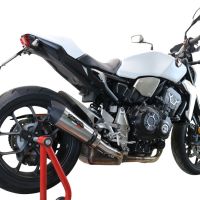 GPR exhaust compatible with  Honda CB1000R 2018-2020, New Grand Prix Evo Titanium, Slip-on exhaust including removable db killer and link pipe, EPA-compliant 