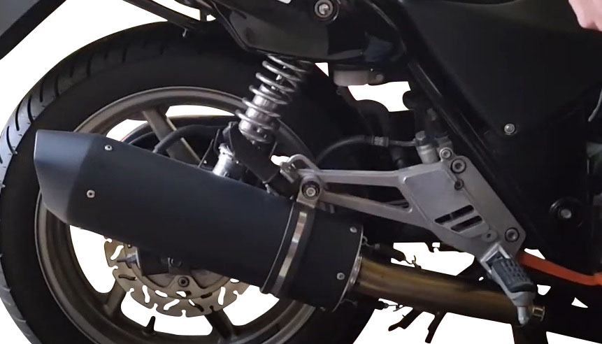 Pot echappement compatible avec Honda Cb 500 - S 1993-2005, Furore Poppy, Échappement légal, homologué,silencieux avec db killer amovible et tuyau de liaison spécifique 