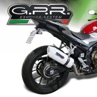 Pot echappement compatible avec Honda Cb 400 X 2013-2015, Albus Ceramic, Échappement légal, homologué,silencieux avec db killer amovible et tuyau de liaison spécifique 
