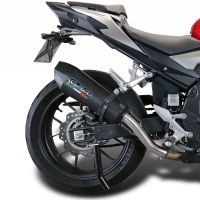 GPR pot echappement compatible avec  Honda Cb 500 X 2019-2025, New Grand Prix Evo Black Titanium, Échappement légal, homologué,silencieux avec db killer amovible et tuyau de liaison spécifique 