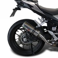 Pot echappement compatible avec Honda Cb 500 X 2016-2018, M3 Inox , Échappement légal, homologué,silencieux avec db killer amovible et tuyau de liaison spécifique 
