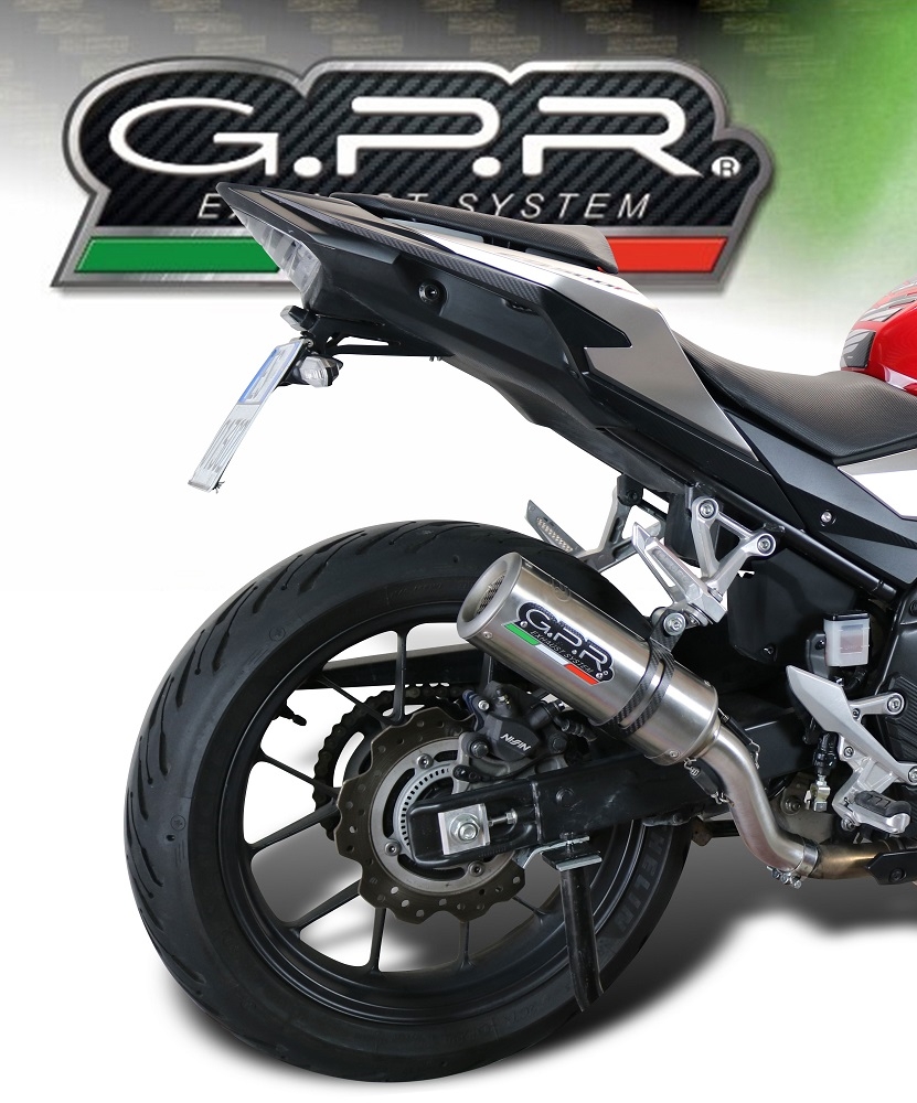 Pot echappement compatible avec Honda Cb 500 X 2016-2018, M3 Inox , Échappement légal, homologué,silencieux avec db killer amovible et tuyau de liaison spécifique 