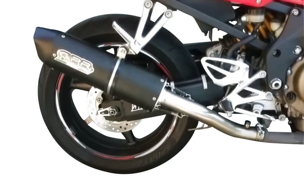 Pot echappement compatible avec Honda Cbf 500 2004-2007, Furore Poppy, Échappement légal, homologué,silencieux avec db killer amovible et tuyau de liaison spécifique 