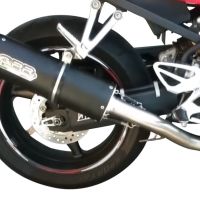 Pot echappement compatible avec Honda Cbf 500 2004-2007, Furore Poppy, Échappement légal, homologué,silencieux avec db killer amovible et tuyau de liaison spécifique 