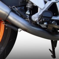 Pot echappement compatible avec Honda Cbr 125 R 2011-2016, Furore Nero, Pot échappement complet, non légal pour les pays de l'UE, avec db killer amovible 