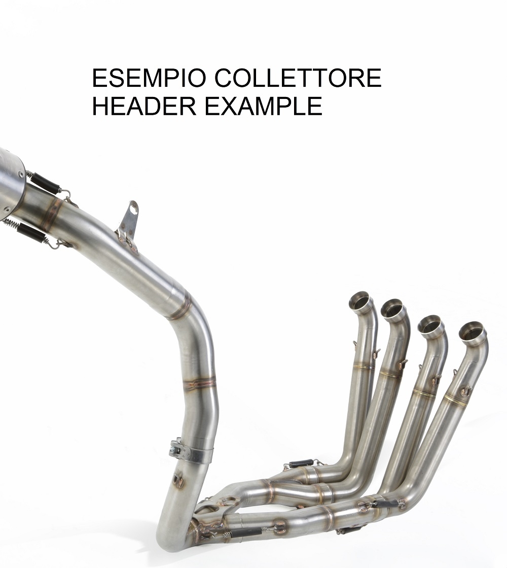 Pot echappement compatible avec Honda Cbr 600 Rr 2007-2018, Tiburon Poppy, Pot échappement racing, avec les tuyaux de liaison, article sans homologation 