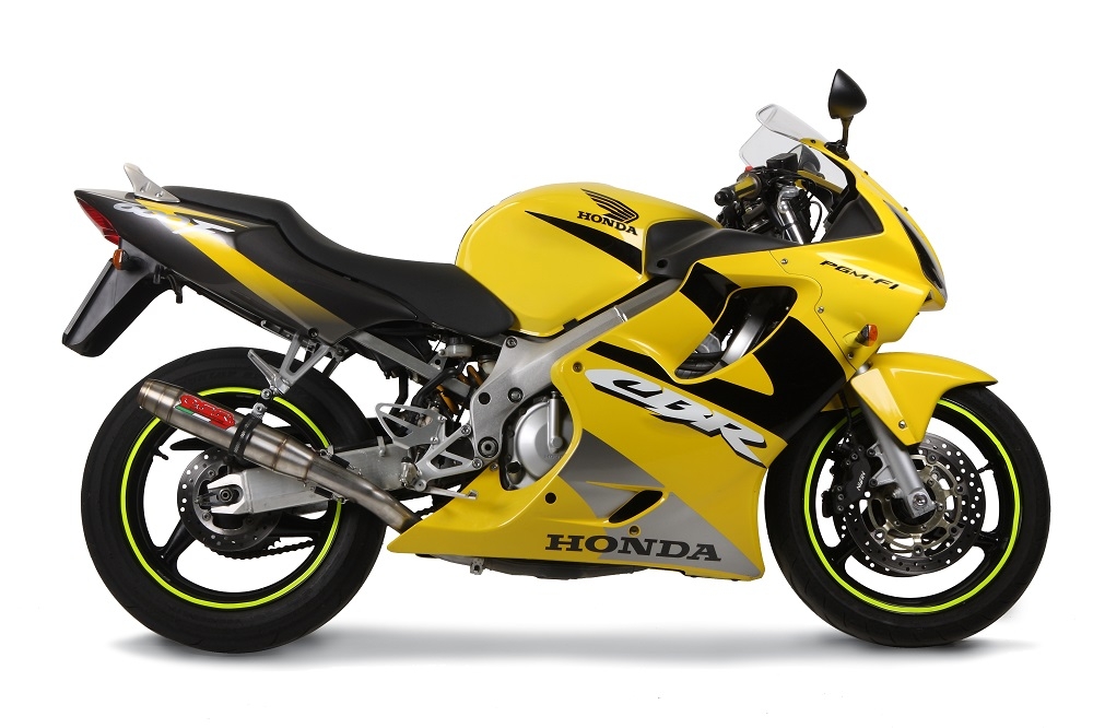 Pot echappement compatible avec Honda Cbr 600 F - Sport 2001-2007, Deeptone Inox, Échappement légal, homologué,silencieux avec db killer amovible et tuyau de liaison spécifique 