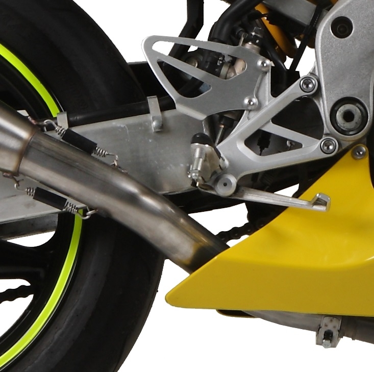 Pot echappement compatible avec Honda Cbr 600 F - Sport 2001-2007, Trioval, Échappement légal, homologué,silencieux avec db killer amovible et tuyau de liaison spécifique 