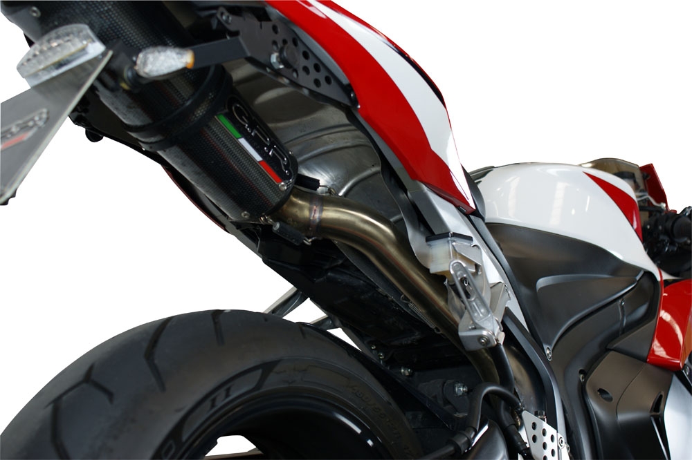 Pot echappement compatible avec Honda Cbr 600 Rr 2003-2004, Tiburon Titanium, Échappement légal, homologué,silencieux avec db killer amovible et tuyau de liaison spécifique 