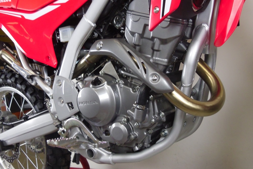 Pot echappement compatible avec Honda Crf 250 M 2013-2016, Albus Ceramic, Pot échappement complet, non légal pour les pays de l'UE, avec db killer amovible 