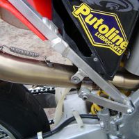 Pot echappement compatible avec Honda Crf 450 R-RX 2006-2008, Furore Nero, Homologué et légal, système d'échappement complet, avec db killer amovible 