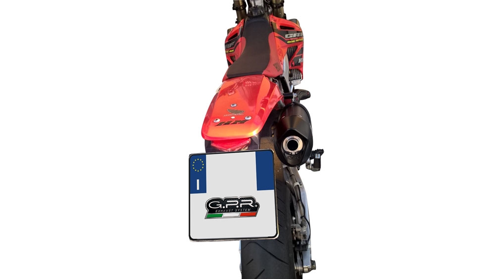 Pot echappement compatible avec Honda Crf 450 R-RX 2001-2002, Furore Nero, Échappement légal, homologué,silencieux avec db killer amovible et tuyau de liaison spécifique 