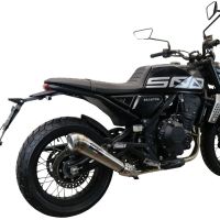 Pot echappement compatible avec Brixton CroSsfire 500 X 2022-2023, Powercone Evo, Échappement légal, homologué,silencieux avec db killer amovible et tuyau de liaison spécifique 