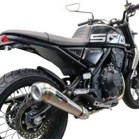 Pot echappement compatible avec Brixton CroSsfire 500 X 2022-2023, Powercone Evo, Échappement légal, homologué,silencieux avec db killer amovible et tuyau de liaison spécifique 