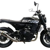 Pot echappement compatible avec Brixton CroSsfire 500 X 2020-2021, Ultracone, Échappement légal, homologué,silencieux avec db killer amovible et tuyau de liaison spécifique 