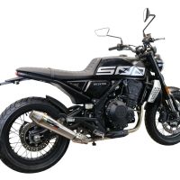 Pot echappement compatible avec Brixton CroSsfire 500 X 2020-2021, Ultracone, Échappement légal, homologué,silencieux avec db killer amovible et tuyau de liaison spécifique 
