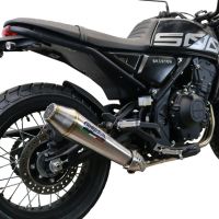 Pot echappement compatible avec Brixton CroSsfire 500 X 2020-2021, Ultracone, Échappement légal, homologué,silencieux avec db killer amovible et tuyau de liaison spécifique 