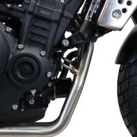 Pot echappement compatible avec Brixton CroSsfire 500 X 2020-2021, Decatalizzatore, Suppresseur de cataliseu, décatalyseurr, article sans homologation 