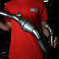 Pot echappement compatible avec Kawasaki KX 250 F 2009-2016, Pentacross Inox, Pot d'échappement complet racing, compris de collecteur et db killer amovible, sans homologation 