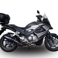 Pot echappement compatible avec Honda Crossrunner 800 Vfr 800 X 2011-2014, Furore Nero, Échappement légal, homologué,silencieux avec db killer amovible et tuyau de liaison spécifique 