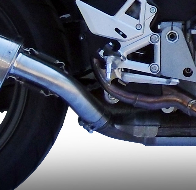 Pot echappement compatible avec Honda Vfr 800 X Crossrunner 800 2011-2014, Albus Ceramic, Échappement légal, homologué,silencieux avec db killer amovible et tuyau de liaison spécifique 