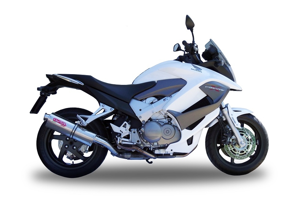 Pot echappement compatible avec Honda Vfr 800 X Crossrunner 800 2011-2014, Trioval, Échappement légal, homologué,silencieux avec db killer amovible et tuyau de liaison spécifique 
