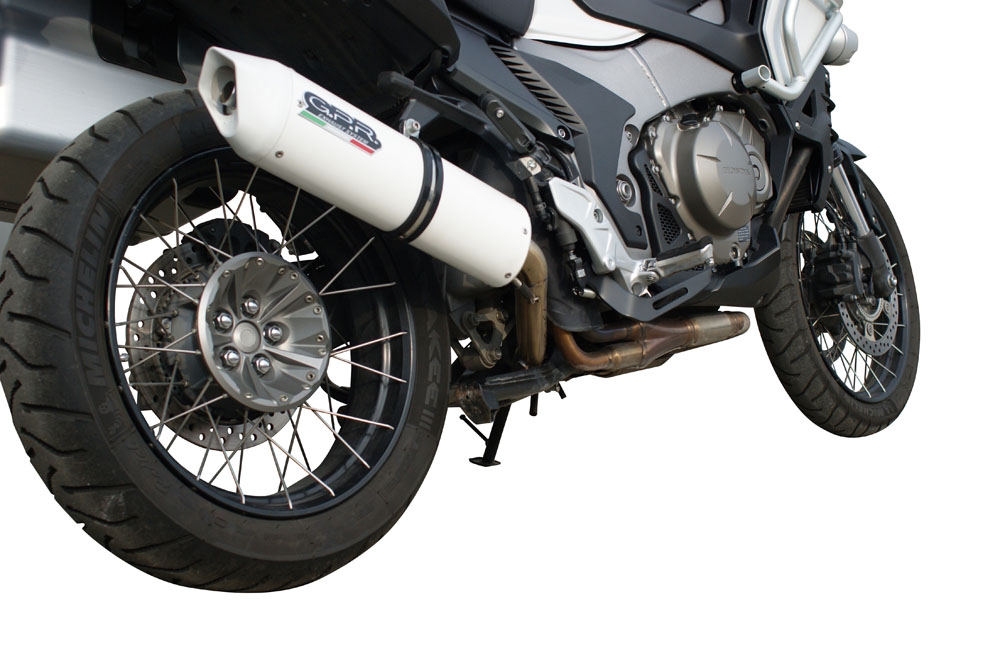 Pot echappement compatible avec Honda VFR1200X Crosstourer 2011-2016, Albus Ceramic, Échappement légal, homologué,silencieux avec db killer amovible et tuyau de liaison spécifique 