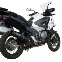 Pot echappement compatible avec Honda VFR1200X Crosstourer 2011-2016, Furore Nero, Échappement légal, homologué,silencieux avec db killer amovible et tuyau de liaison spécifique 