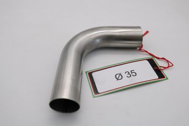 Pot echappement compatible avec Cafè Racer Cafè Racer 1980-2021, Curva inox - Inox Curve Diam 35, Curve Diam.35 