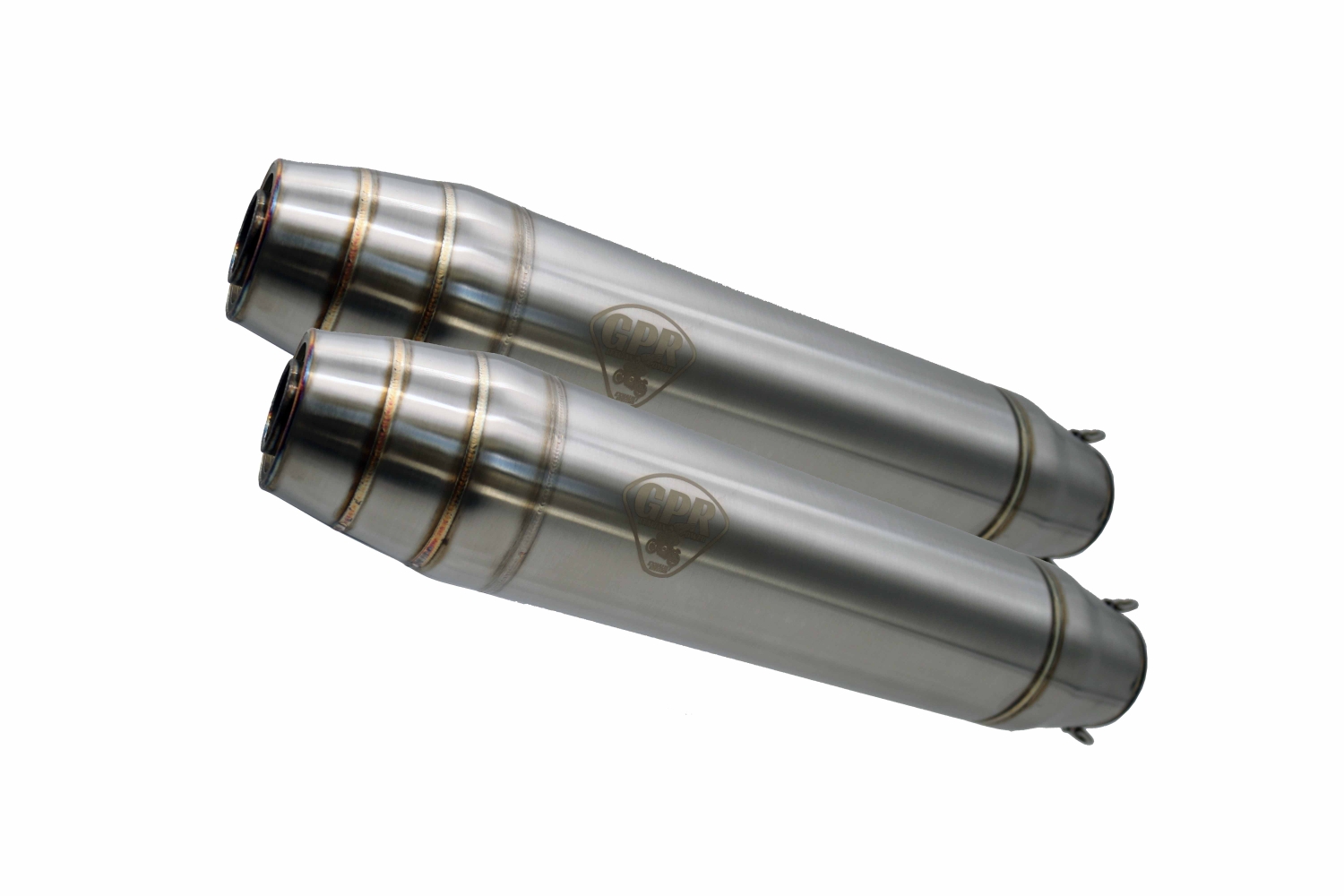 Pot echappement compatible avec Cafè Racer Cafè Racer 1980-2021, Deeptone Inox Cafè Racer, Silencieux racing à adapter au collecteur d'origine, livré avec db killer amovible 