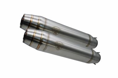 Pot echappement compatible avec Cafè Racer Cafè Racer 1980-2021, Deeptone Inox Cafè Racer, Silencieux racing à adapter au collecteur d'origine, livré avec db killer amovible 