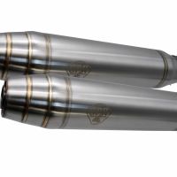 Pot echappement compatible avec Cafè Racer Cafè Racer 1980-2021, Deeptone Inox Cafè Racer, Silencieux racing à adapter au collecteur d'origine, livré avec db killer amovible 
