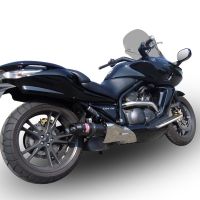 Pot echappement compatible avec Honda Dn-01 2008-2010, Furore Nero, Échappement légal, homologué,silencieux avec db killer amovible et tuyau de liaison spécifique 