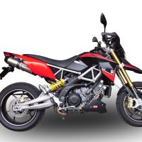 GPR pot echappement compatible avec  Aprilia Dorsoduro 1200 2011-2016, New Grand Prix Evo Titanium, Paire de pot d'échappement homologuées, livrées avec db killer amovible et raccords spécifiques 