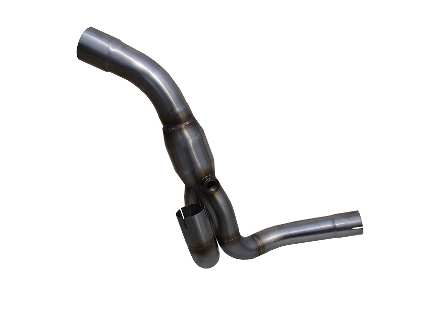 Pot echappement compatible avec Aprilia Dorsoduro 900 2017-2020, Decatalizzatore, Suppresseur de cataliseu, décatalyseurr, article sans homologation 