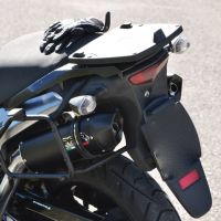 Pot echappement compatible avec Kawasaki Klv 1000 2004-2007, Furore Nero, Paire de pot d'échappement homologuées, livrées avec db killer amovible et raccords spécifiques 