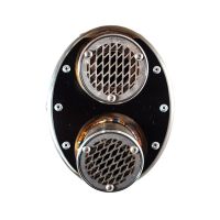 Pot echappement compatible avec Benelli Trk 702 2023-2024, Dual Inox, Échappement légal, homologué,silencieux avec db killer amovible et tuyau de liaison spécifique 