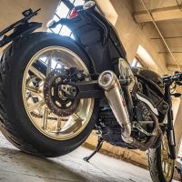 Pot echappement compatible avec Ducati Scrambler 800 2017-2020, Powercone Evo, Système complet homologué pour les marchés non européens 